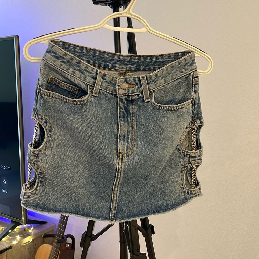 Carmar Blue Denim Jeans with Button Detail